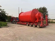 Rote industrielle reibende Ball-Mühlhorizontale Maschinen des Kupfer-7t/H für Bergbauprozeß